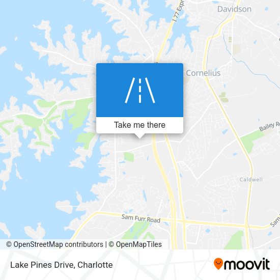 Mapa de Lake Pines Drive