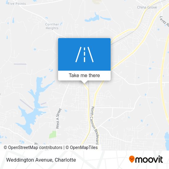 Weddington Avenue map