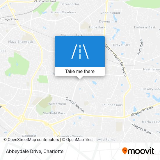 Mapa de Abbeydale Drive