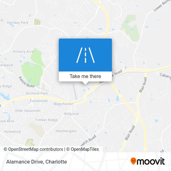 Mapa de Alamance Drive