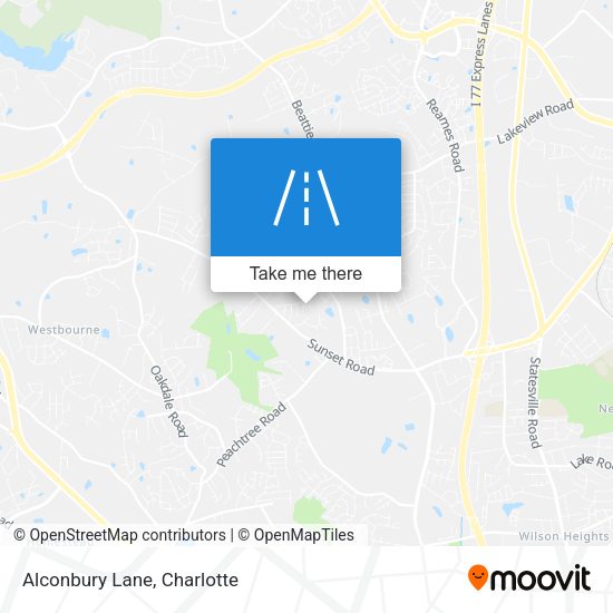 Alconbury Lane map