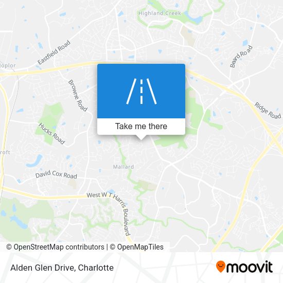 Alden Glen Drive map