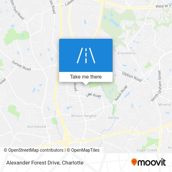 Alexander Forest Drive map