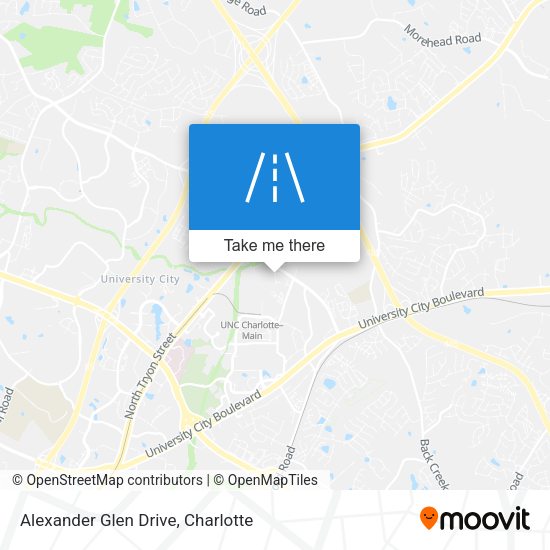 Alexander Glen Drive map