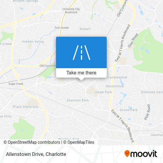 Mapa de Allenstown Drive