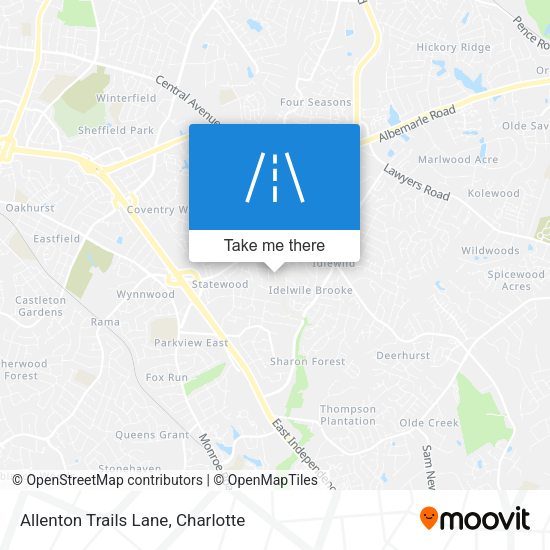 Allenton Trails Lane map