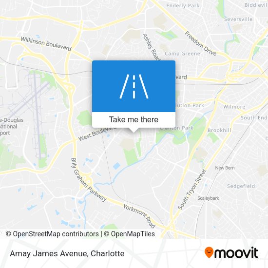 Amay James Avenue map