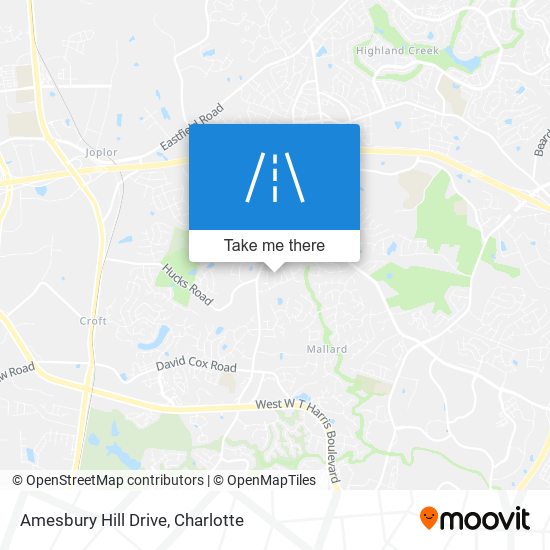 Amesbury Hill Drive map