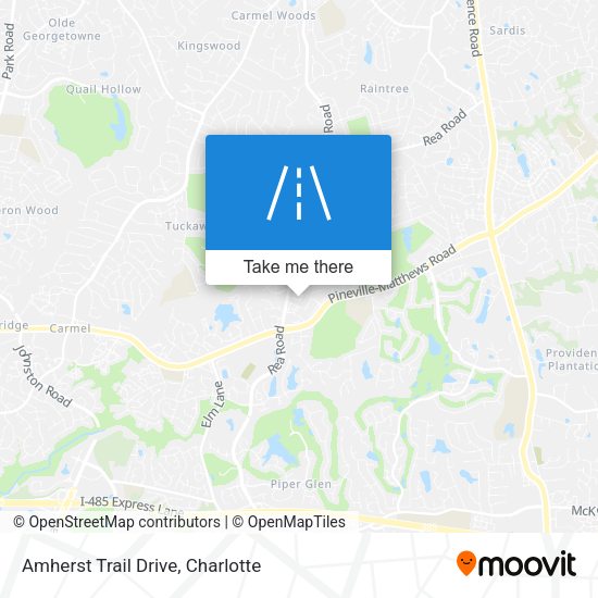Amherst Trail Drive map
