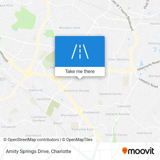 Mapa de Amity Springs Drive