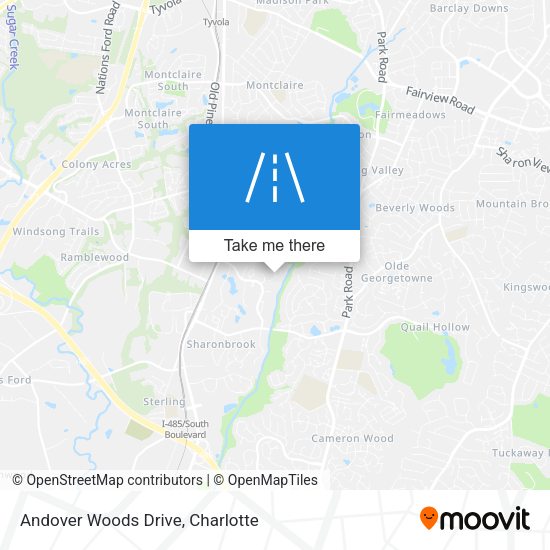 Andover Woods Drive map