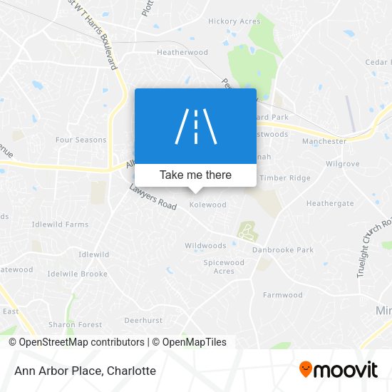 Mapa de Ann Arbor Place