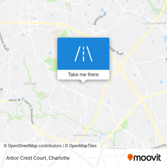Arbor Crest Court map