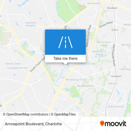 Mapa de Arrowpoint Boulevard