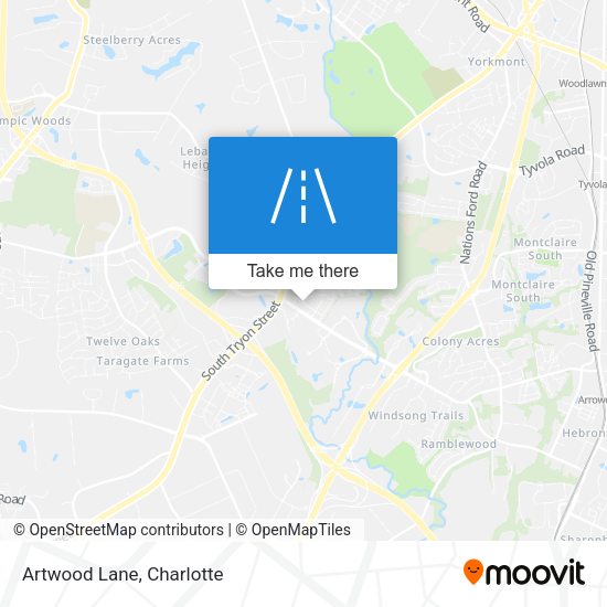 Mapa de Artwood Lane