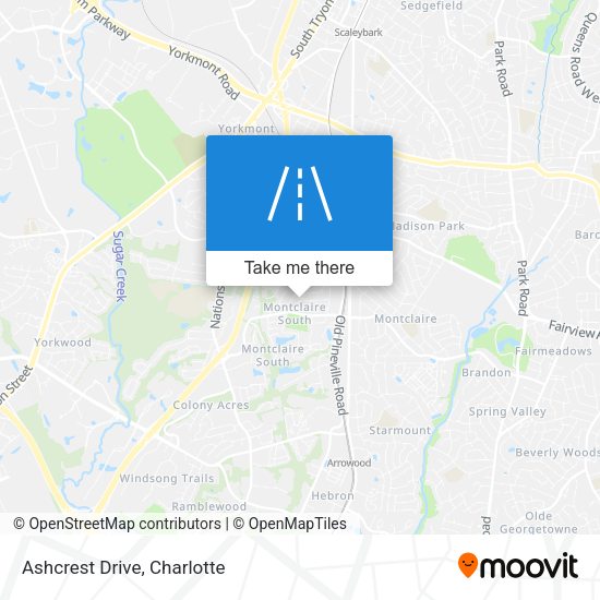 Mapa de Ashcrest Drive