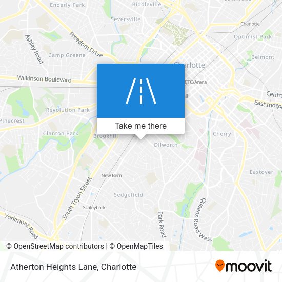 Atherton Heights Lane map