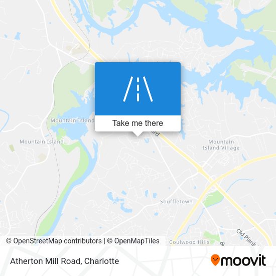 Atherton Mill Road map
