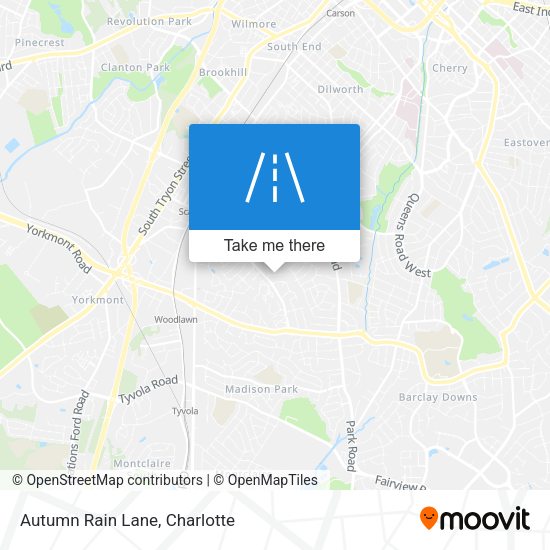 Autumn Rain Lane map