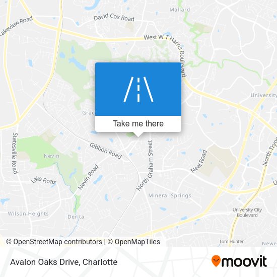 Avalon Oaks Drive map