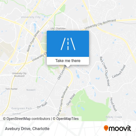 Mapa de Avebury Drive