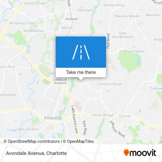 Mapa de Avondale Avenue