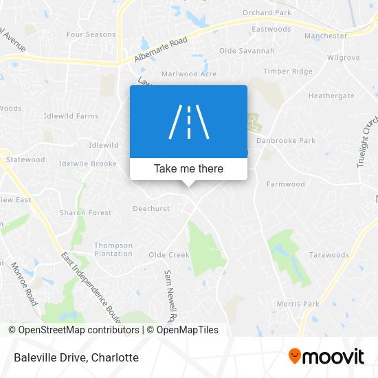 Baleville Drive map