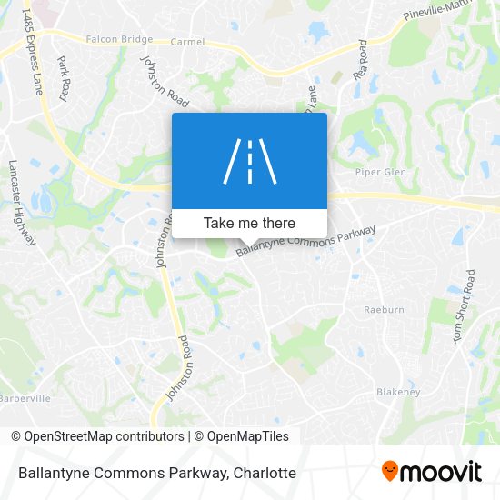 Mapa de Ballantyne Commons Parkway