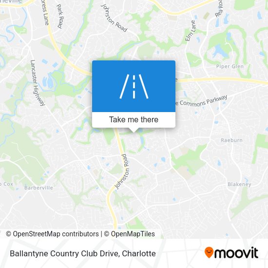 Ballantyne Country Club Drive map