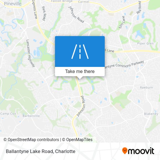 Ballantyne Lake Road map