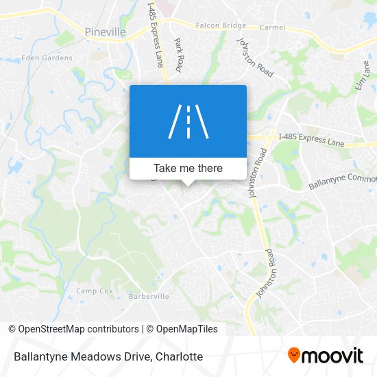 Mapa de Ballantyne Meadows Drive
