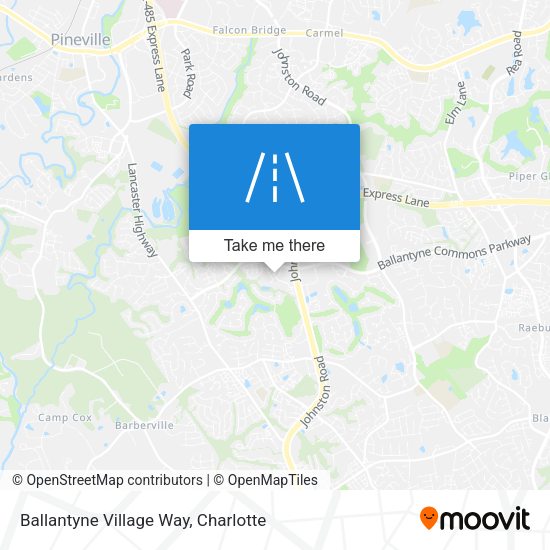 Mapa de Ballantyne Village Way