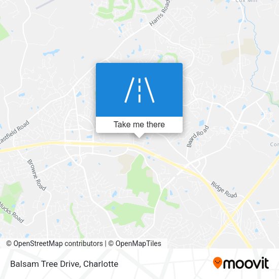 Balsam Tree Drive map