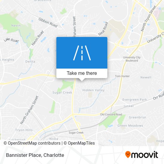 Mapa de Bannister Place