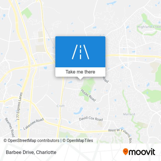 Mapa de Barbee Drive
