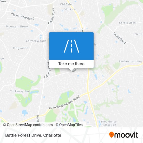 Battle Forest Drive map