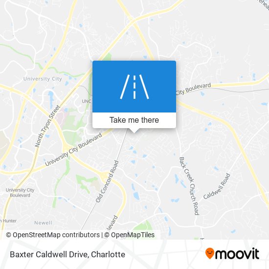 Baxter Caldwell Drive map