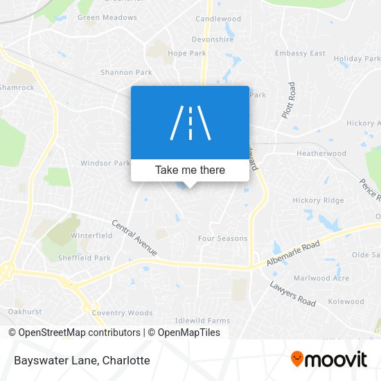 Mapa de Bayswater Lane