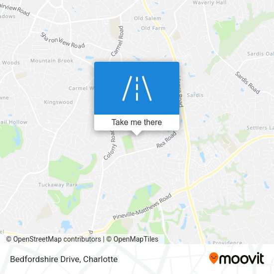 Mapa de Bedfordshire Drive