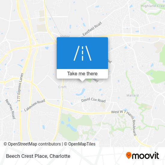 Beech Crest Place map