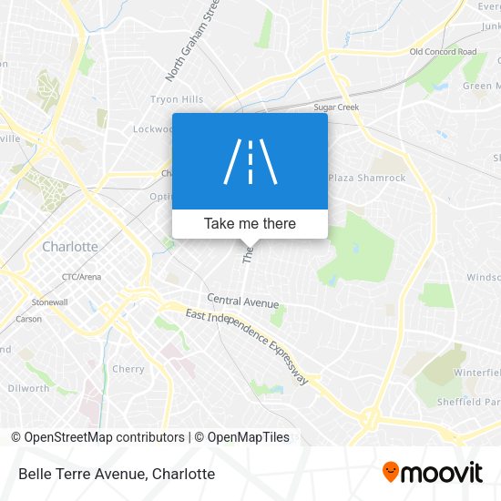 Belle Terre Avenue map