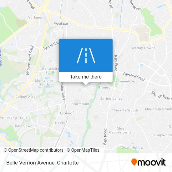 Mapa de Belle Vernon Avenue