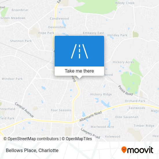 Mapa de Bellows Place
