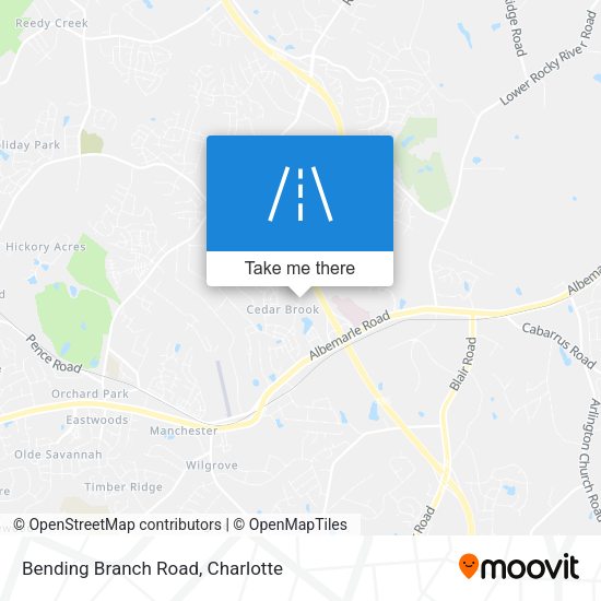 Mapa de Bending Branch Road