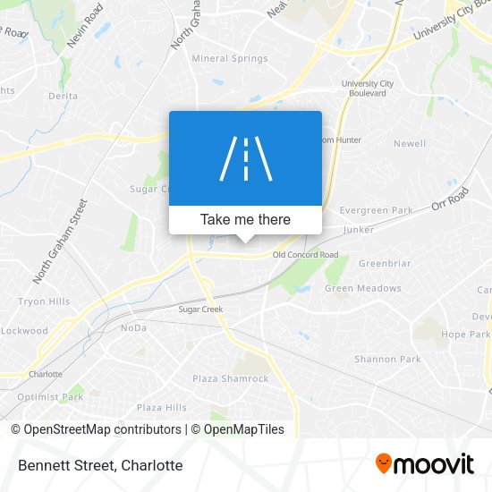 Mapa de Bennett Street
