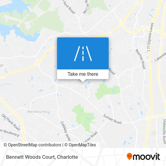 Bennett Woods Court map