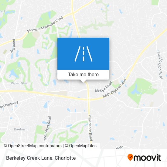 Berkeley Creek Lane map