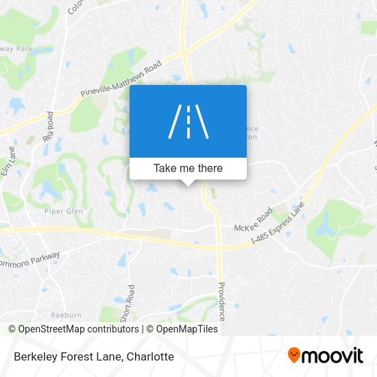 Berkeley Forest Lane map