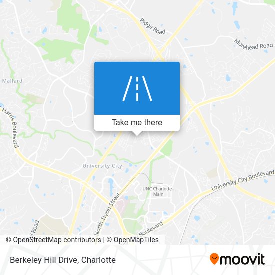 Berkeley Hill Drive map