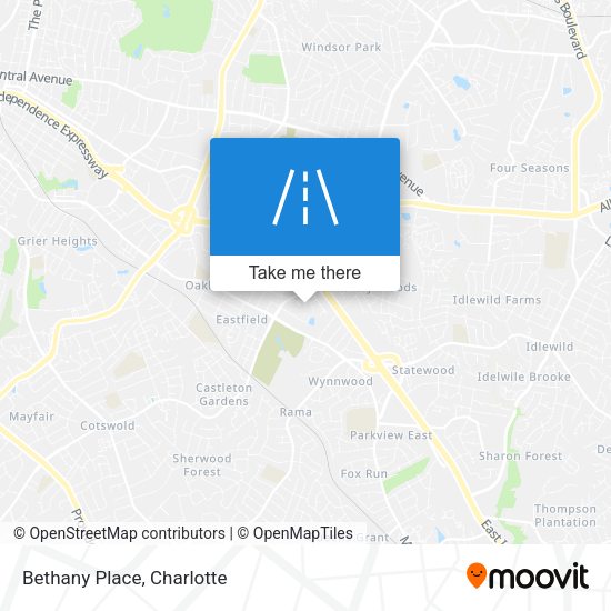 Mapa de Bethany Place